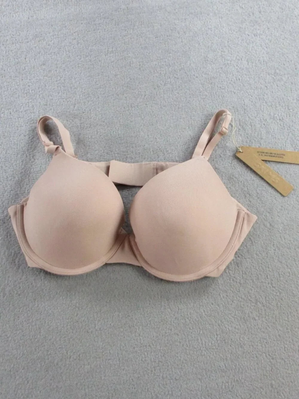 SKIMS Fits Everybody T Shirt Bra Womens 36B Mica Lightly Lined Soft Support NEW